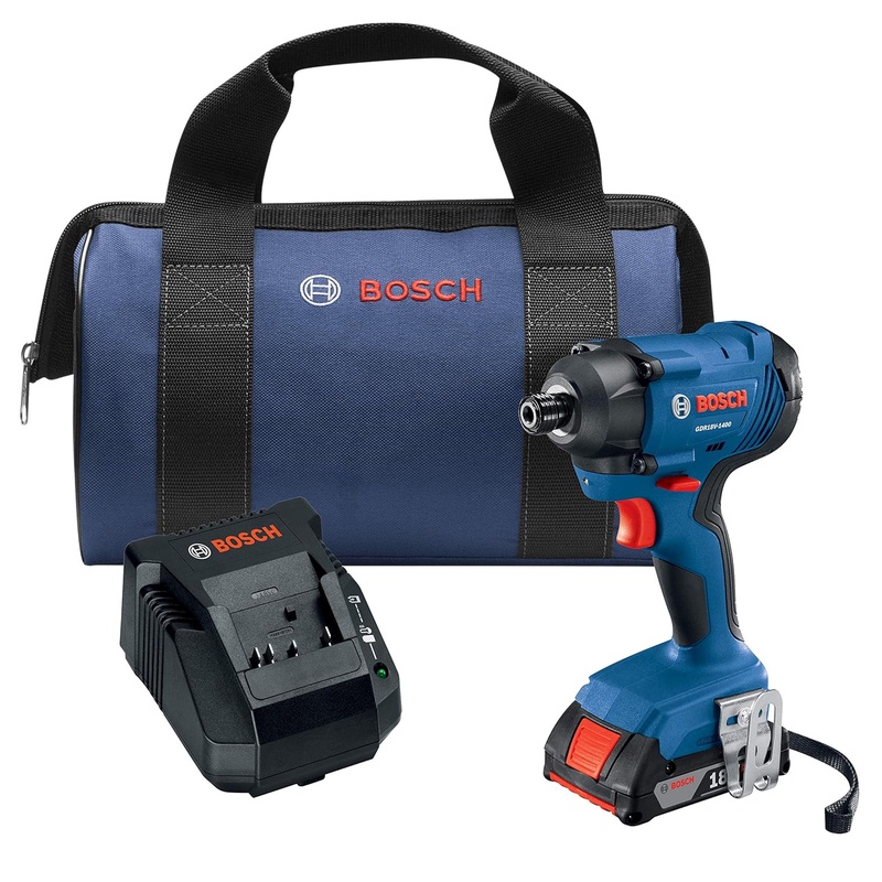 Bosch GDR18V-1400B12 18V 1/4 In. Hex Impact Driver Kit - - Amazon.com