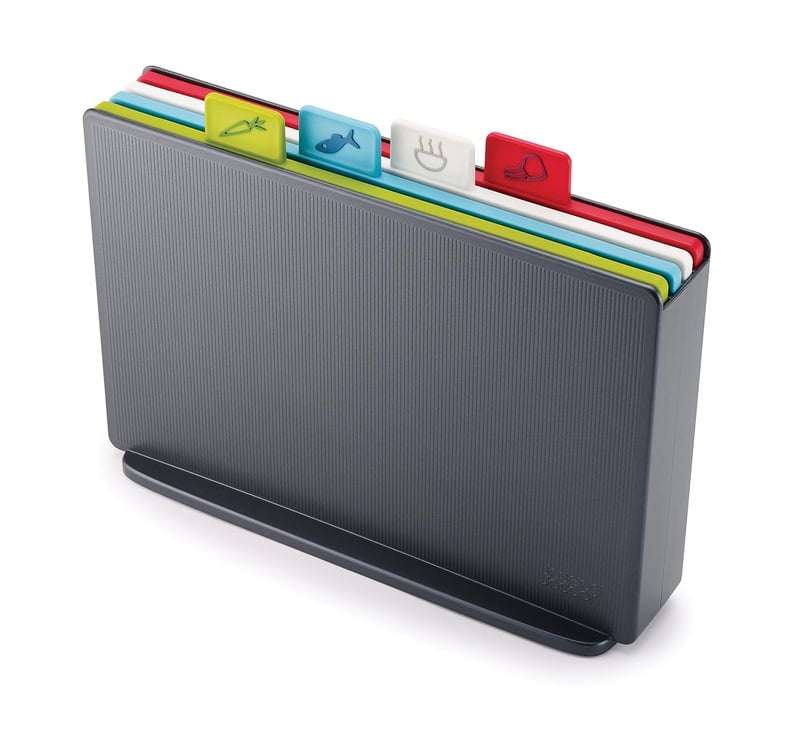 Amazon.com: Joseph Joseph 60132 Index Plastic Cutting Board Set with Storage Case Color-Coded Dishwasher-Safe Non-Slip, Small, Graphite: Kitchen & Dining