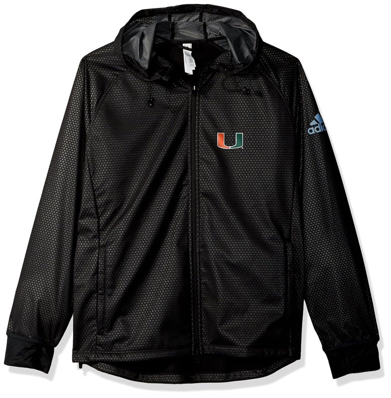 Amazon.com : adidas NCAA Miami Hurricanes Adult Women Team Logo Climastorm Full Zip Jacket, Medium, Black : Clothing