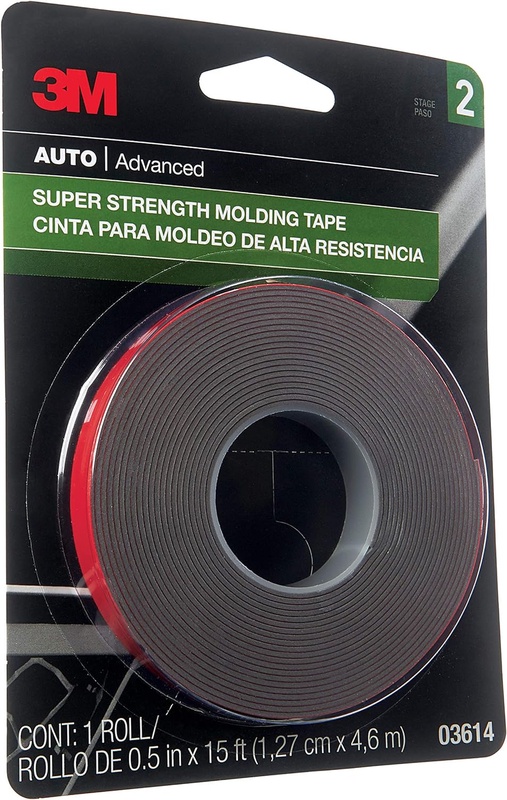 Amazon.com: 3M Super Strength Molding Tape, 03614, 1/2 in x 15 ft: Automotive