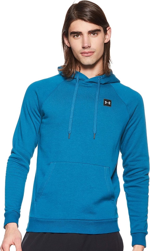 Amazon.com : Under Armour Men's Rival Fleece Hoodie, Teal Vibe (417)/Black, Large : Clothing