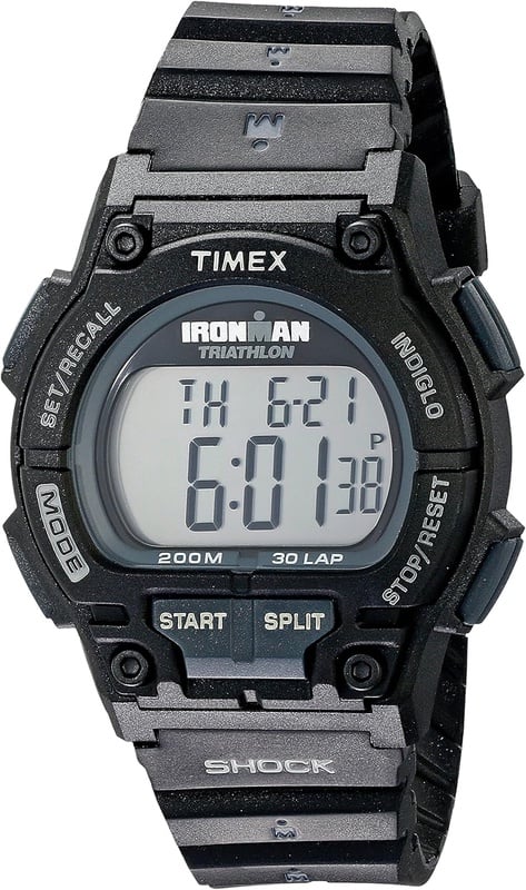 Amazon.com: Timex Men's T5K196 Ironman Endure 30 Shock Full-Size Black Resin Strap Watch: Timex: Watches