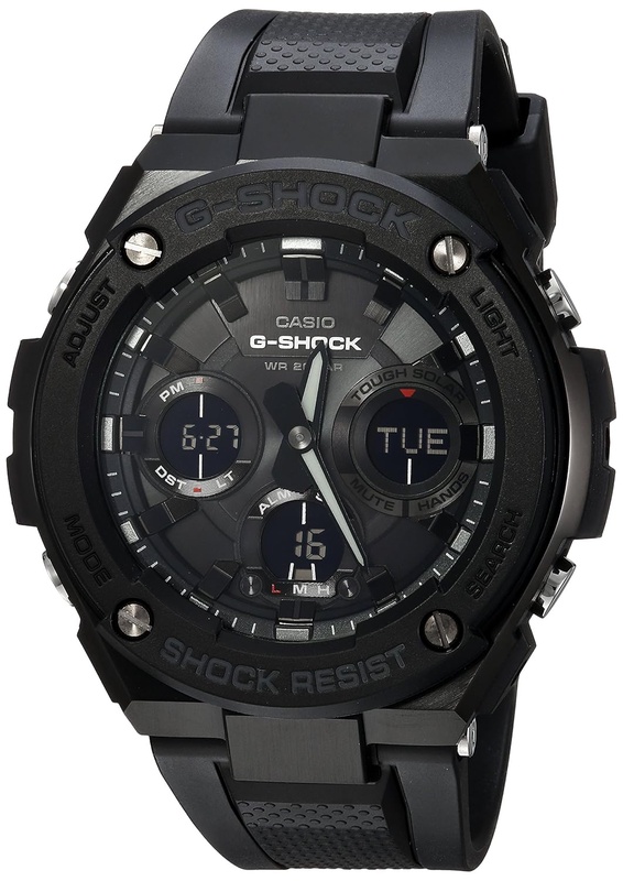 Amazon.com: Casio Men's G Shock Stainless Steel Quartz Watch with Resin Strap, Black, 27 (Model: GST-S100G-1BCR): Casio - G-Shock: Watches