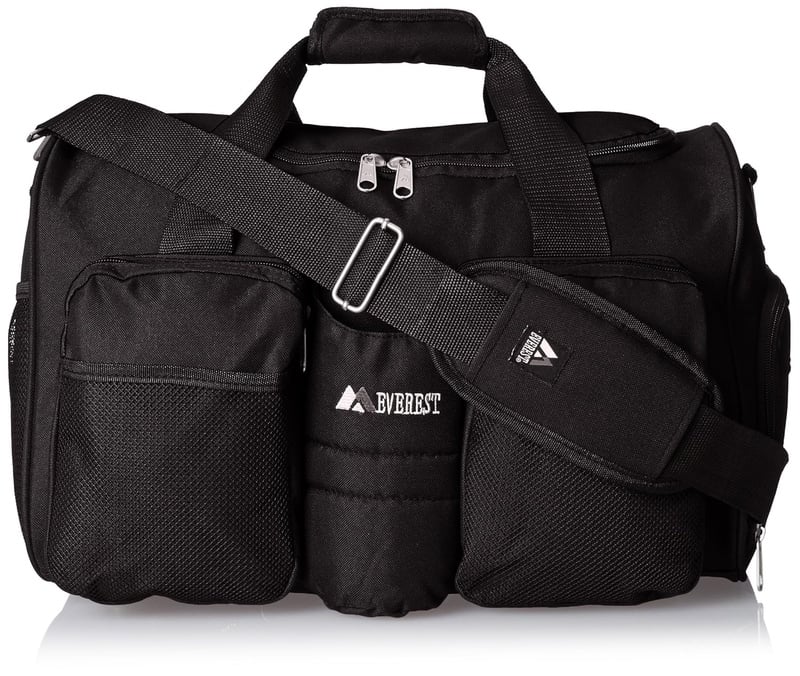 Amazon.com | Everest Gym Bag with Wet Pocket, Black | Sports Duffels