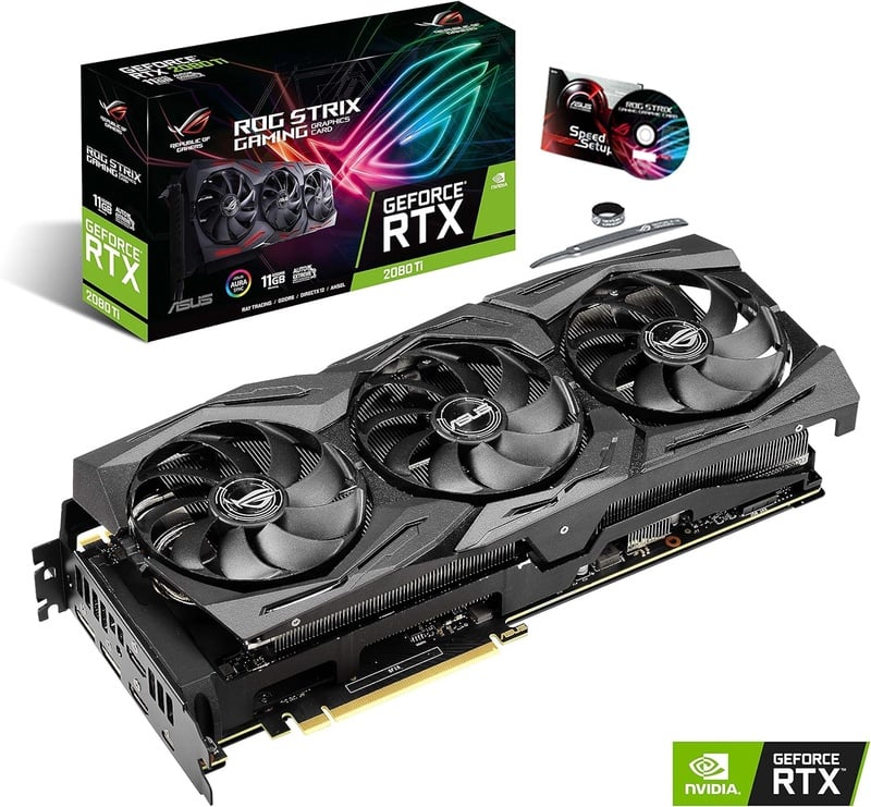 Amazon.com: ASUS ROG Strix GeForce RTX 2080TI Overclocked 11G GDDR6 HDMI DP 1.4 USB Type-C Gaming Graphics Card (ROG-STRIX-RTX-2080TI-11G): Computers & Accessories