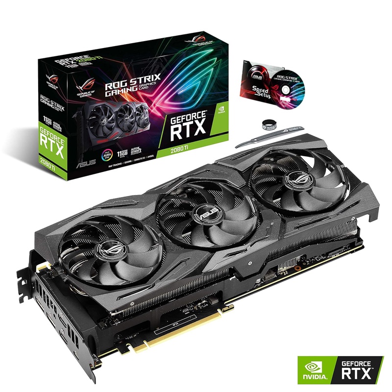 Amazon.com: ASUS ROG Strix GeForce RTX 2080TI Overclocked 11G GDDR6 HDMI DP 1.4 USB Type-C Gaming Graphics Card (ROG-STRIX-RTX-2080TI-11G): Computers & Accessories