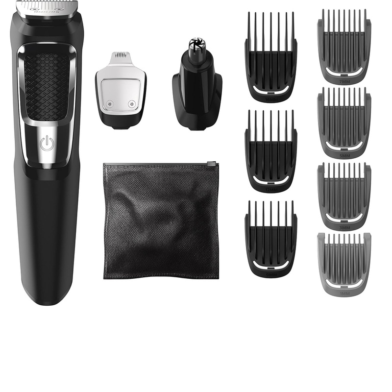 Amazon.com: Philips Norelco Multi Groomer MG3750/50 - 13 piece, beard, face, nose, and ear hair trimmer and clipper, FFP: Beauty