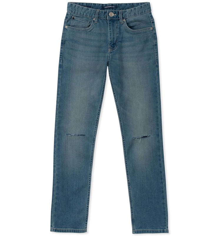 Amazon.com: Calvin Klein Boys' Big Skinny Jeans, Silver Bullet, 18: Clothing
