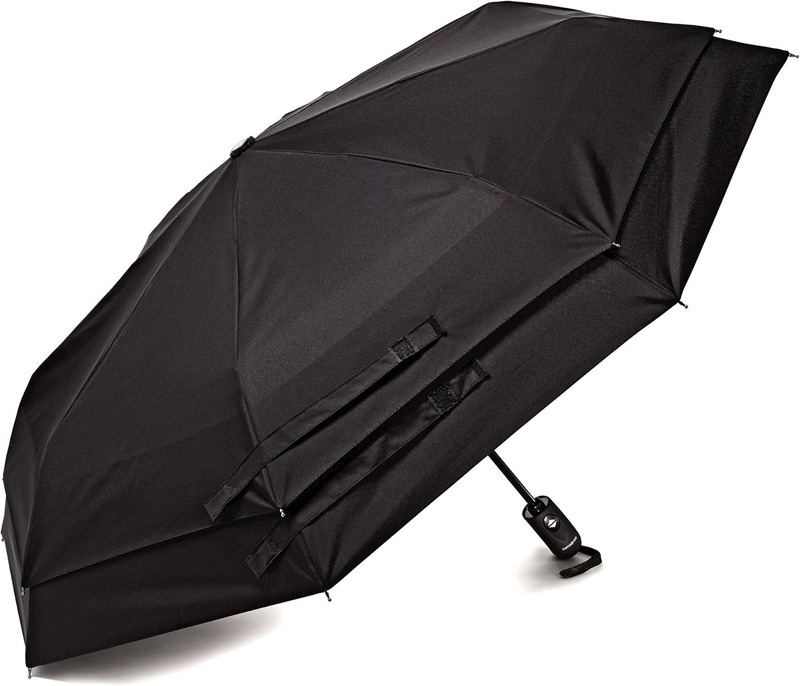 Amazon.com: Samsonite Luggage Windguard Auto Open/Close Umbrella, Black