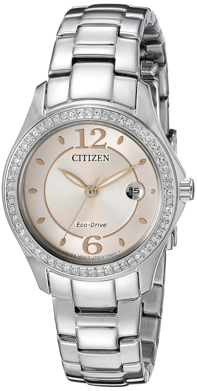 Amazon.com: Citizen Women's Eco-Drive Silhouette Crystal Watch with Date, FE1140-86X: Citizen: Watches