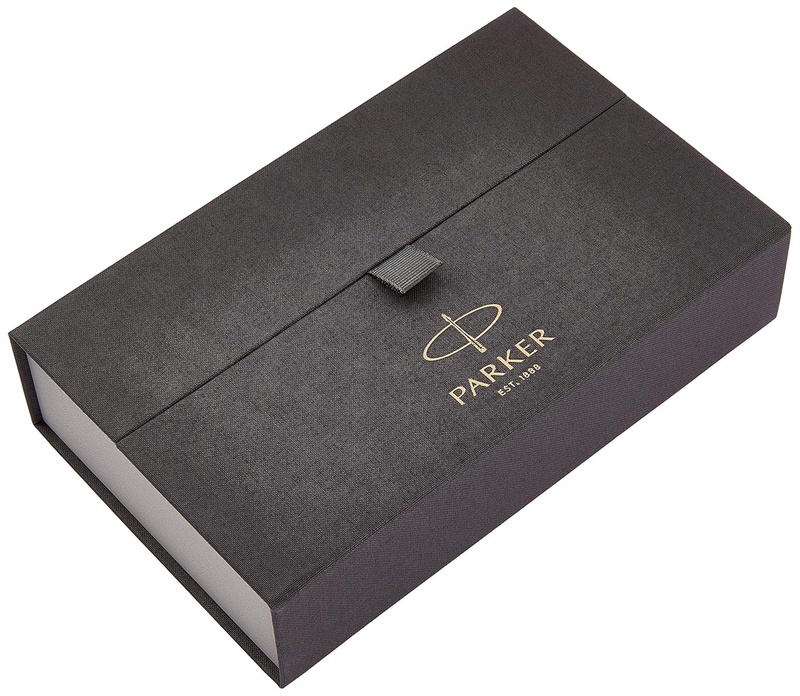 Amazon.com : PARKER Duofold International Fountain Pen, Classic Black with Gold Trim, Fine Solid Gold Nib, Black Ink and Convertor (1931383) : Office Products