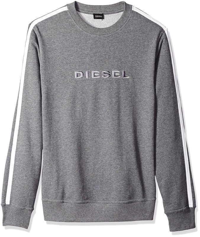 Diesel Men's UMLT-Willy Sweatshirt, Dark Grey Melange, M at Amazon Men’s Clothing store: