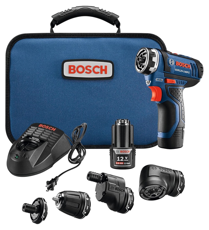 Amazon.com: Bosch GSR12V-140FCB22 12V Max Flexiclick 5-In-1 Drill/Driver System: Home Improvement