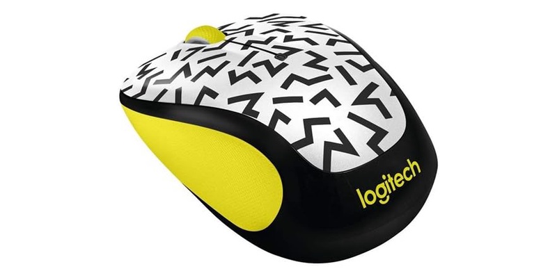Logitech M325c Wireless Mouse - Yellow Zigzag