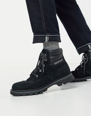 Caterpillar quadrate hiker boot in black | ASOS