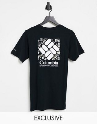 Columbia Rapid Ridge Back Graphic t-shirt in black Exclusive at ASOS | ASOS