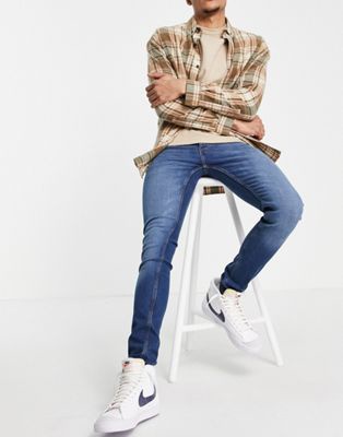 French Connection skinny fit jeans in mid blue | ASOS