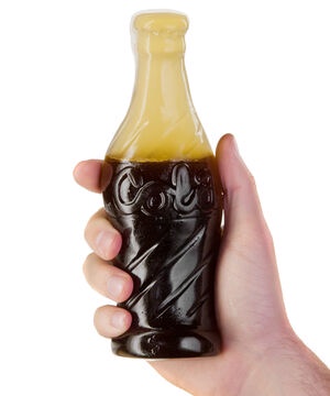 Giant Gummy Cola Bottle: 90 times larger than regular size ones!