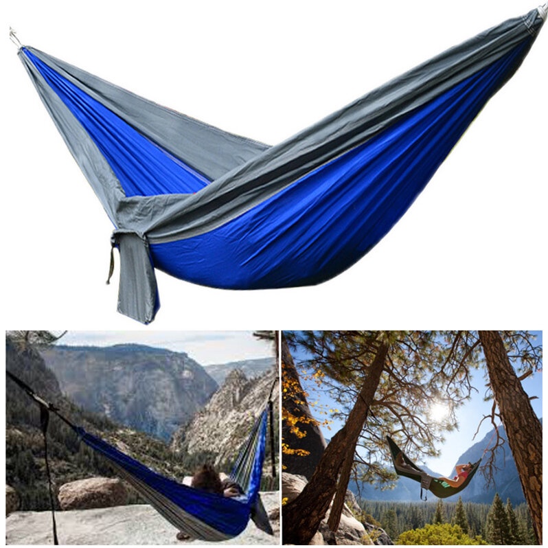 IPRee® Upgraded Type 270x140CM 210T Nylon Double Hammock Portable Swing Bed Max Load 250kg
