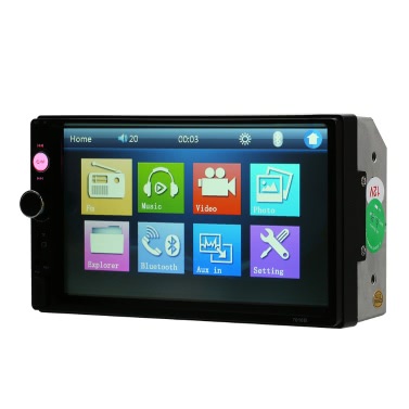 Only US$53.99, 7 inch Universal 2 Din HD Bluetooth Car Radio - Tomtop.com