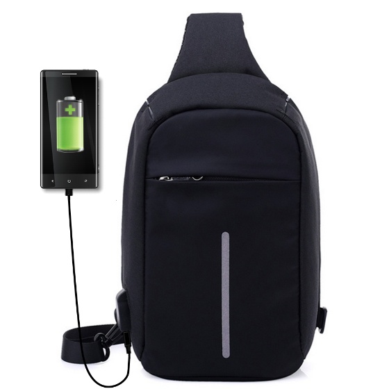 USB Anti-theft Chest Package European and American Style Sales Online black - Tomtop.com