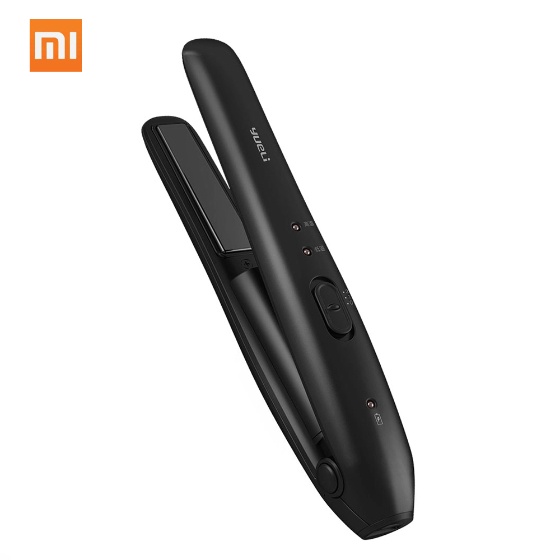Best Xiaomi YueLi Wireless Mini Hair Straightener Wireless 2500mAh Sale Online Shopping black | Cafago.com