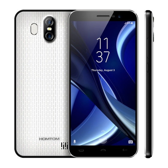 Best HOMTOM S16 Fingerprint Mobile Phone 5.5 Inch 18:9 1280*640 Sale Online Shopping white eu | Cafago.com