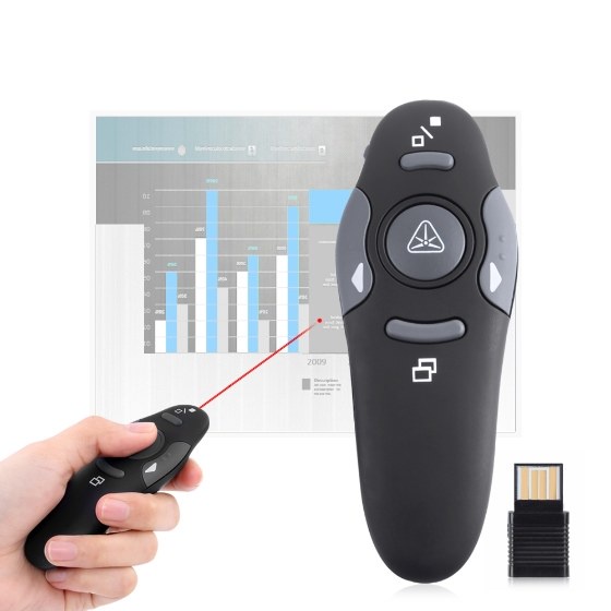 2.4GHz Wireless Presenter Pen PPT Presentation Remote Control Flip Laser Pointer Pen Sales Online - Tomtop