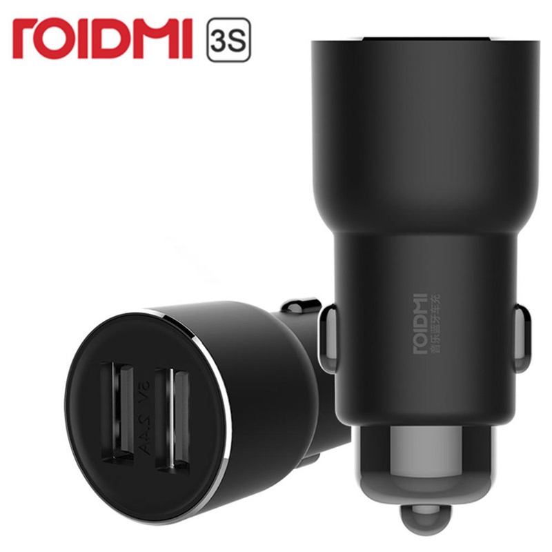 Xiaomi ROIDMI 3S BFQ04RM Dual USB Bluetooth Music Car Charger for Mobile Phone