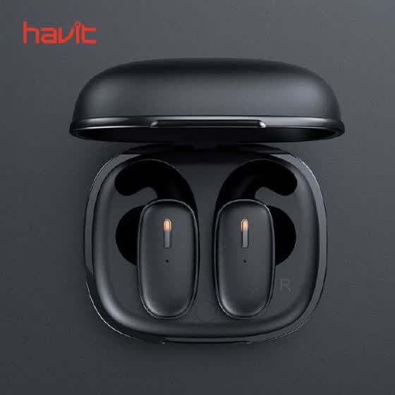 Shop New Arrival HAVIT Bluetooth V5.0 Earphone I91 TWS Bilateral True Wireless Stereo In-Ear Headset Sport Earbuds Chargeable Box Online from Best Headphones on JD.com Global Site - Joybuy.com