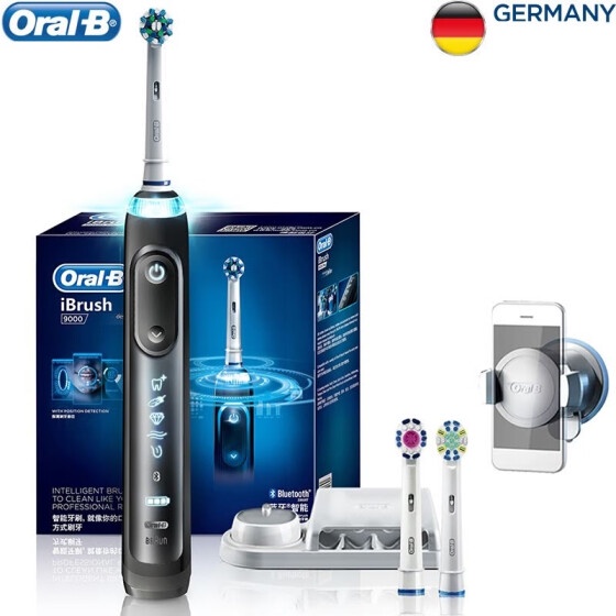 Shop BRAUN Oral-B iBrush9000 Smart Sonic Electric Toothbrush, Black Online from Best Dental Oral Care on JD.com Global Site - Joybuy.com