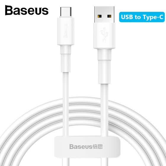 Shop Baseus 2.4A / 3A 1m Mini White USB Cable For iP / Type-C / Micro Online from Best Mobile Phone Cables on JD.com Global Site - Joybuy.com