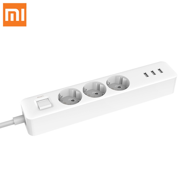 New arrival Original Xiaomi Mijia Power Socket Strip 3 Sockets  3 USB port Big Plug Extension Patch Board for home - Smart Power Socket Plugs - Joybuy.com