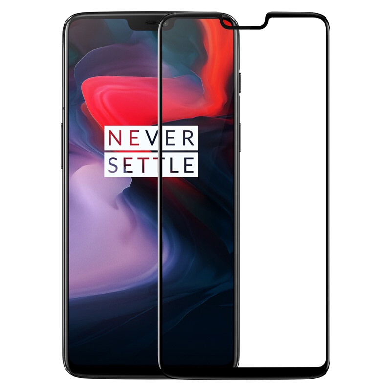 Oneplus 6 3D tempered glass protective film black - Screen Protectors - Joybuy.com
