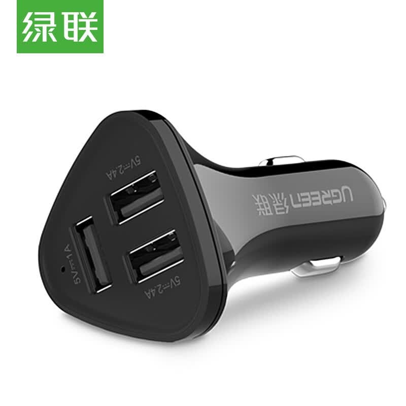 Ugreen Universal Car Charger 3 Ports USB Car Charger Adapter Socket 2.4A 2.4A 1A for Samsung iPhone Xiaomi Huawei -  - Joybuy.com