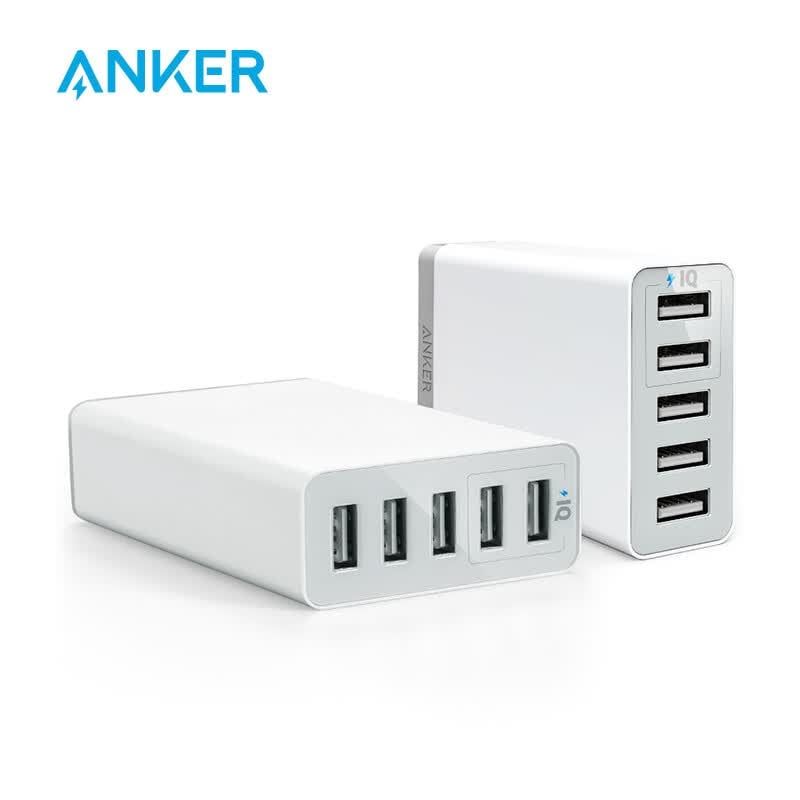 Shop Anker multi-port USB charger, white Online from Best Chargers & Docks on JD.com Global Site - Joybuy.com