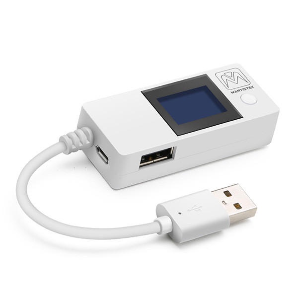 MantisTek® White Tail USB Doctor Voltage Current Detector Power Tester