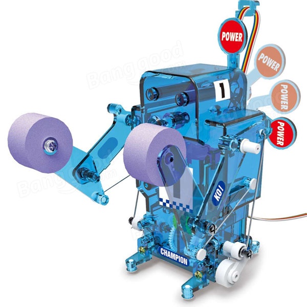 DIY004 Self-assembled Boxing Fighter Robot For Kids Gift Toy