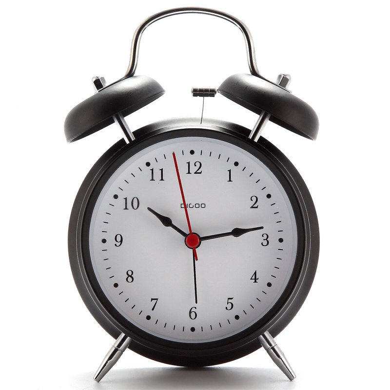 [₪17.38 71% OFF][2019 Third Digoo Carnival] Digoo DG-TBK 4 Inches Twin Bell Alarm Clock Series Retro Metal Style Twin Bell Clock Bedroom Decoration עיצוב בית from בית וגן on banggood.com