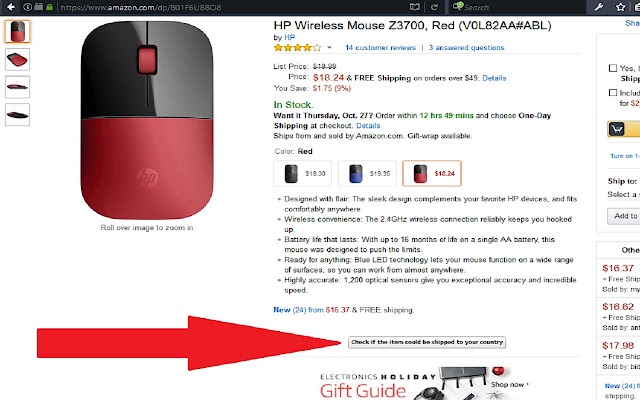 Does Amazon Ship to ...? - Chrome Web Store