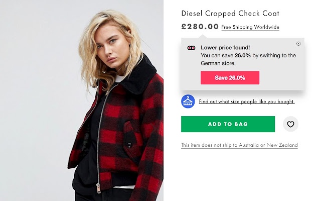 Asos Price Checker - Chrome Web Store