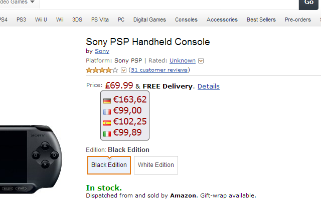 Kiwi Amazon Price Compare - Chrome Web Store