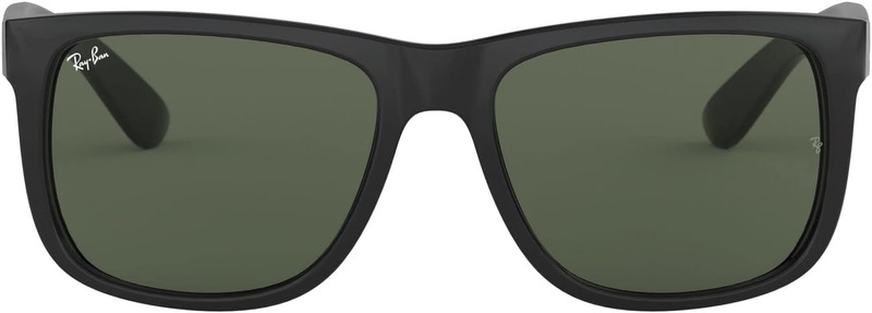 Amazon.com: Ray-Ban RB4165 Justin Rectangular Sunglasses, Black/Dark Green, 55 mm : Ray-Ban: Clothing, Shoes & Jewelry