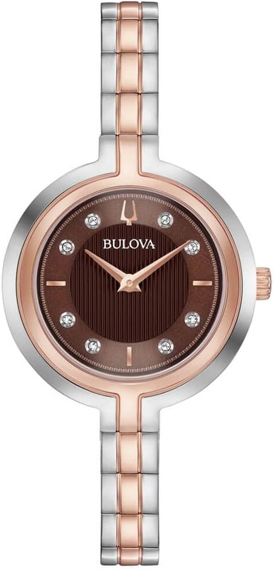 Amazon.com: Bulova RhapsodyQuartz Ladies Watch, Stainless Steel Diamond , Two-Tone (Model: 98P194) : Clothing, Shoes & Jewelry