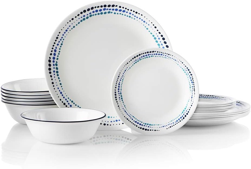Amazon.com | Corelle 18-Piece Service for 6, Chip Resistant, Ocean Blues Dinnerware Set: Dinnerware Sets