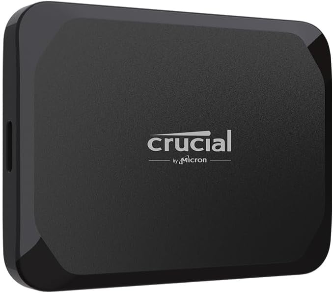 Amazon.com: Crucial X9 1TB Portable SSD, Up to 1050MB/s, USB 3.2 USB-C, External Solid State Drive, Compatible with Windows, Mac, & Android, Reliable Storage for Games, Files, & Backups, Black - CT1000X9SSD902 : Electronics