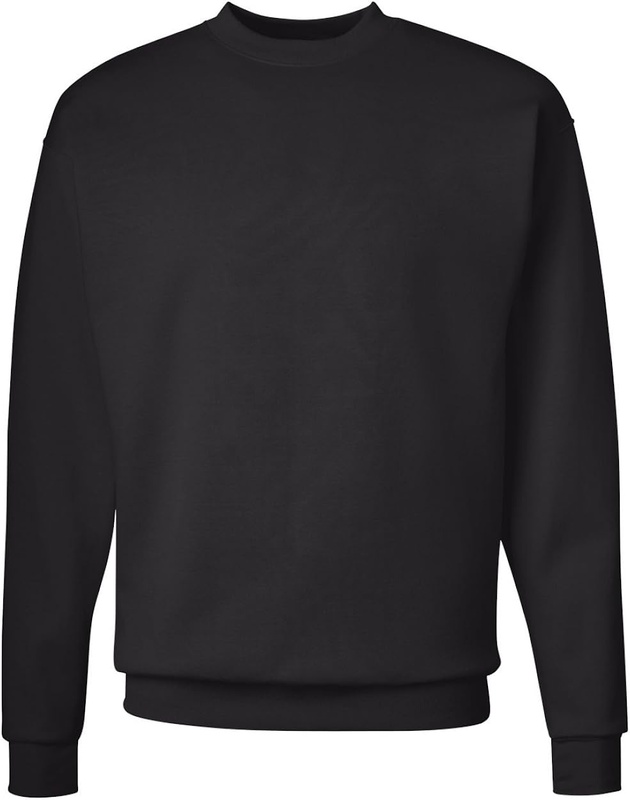 Hanes Men's EcoSmart Sweatshirt, Black, Large at Amazon Men’s Clothing store