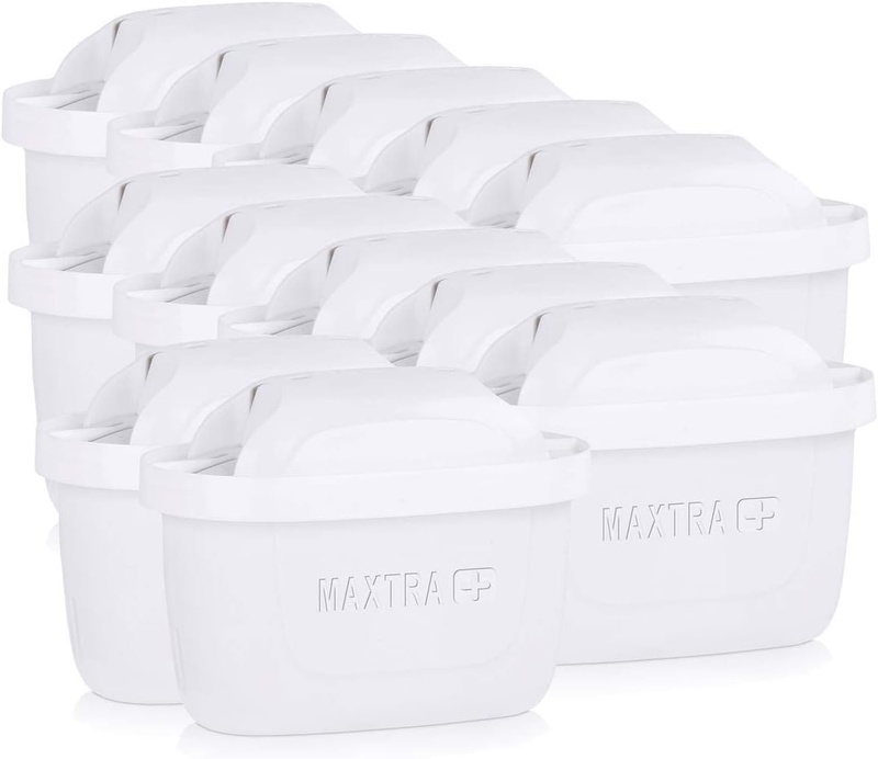 Amazon.com: BRITA MAXTRA + Replacement Water Filter Cartridges , Compatible with all BRITA Jugs - Reduce Chlorine , Limescale and Impurities for Great Taste - Pack of 12 : Home & Kitchen