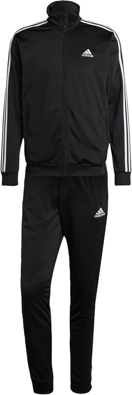 Amazon.com: adidas Men's Sportswear Basic 3-stripes Tricot Track Suit : Clothing, Shoes & Jewelry