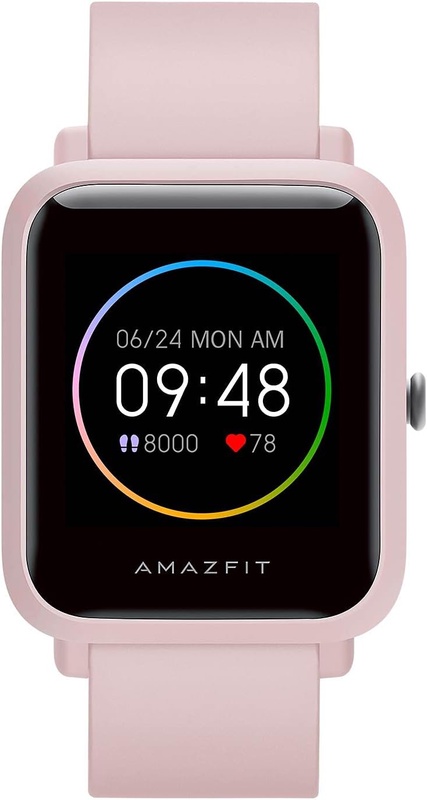 Amazon.com: Amazfit Bip S Lite Smartwatch Fitness Watch with Heart Rate, Sleep Monitor, Sports Watch with 14 Sports Modes, 5 ATM Waterproof, Music Control, 30 Days of Battery Life (Sakura Pink) : Cell Phones & Accessories